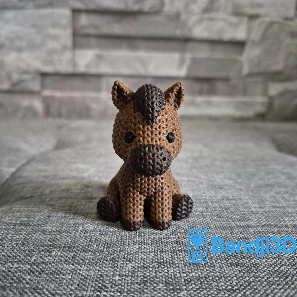 Figurine cheval tricot 3D • Statue déco artisanale • Cadeau original | Bandji3D Bandji3D