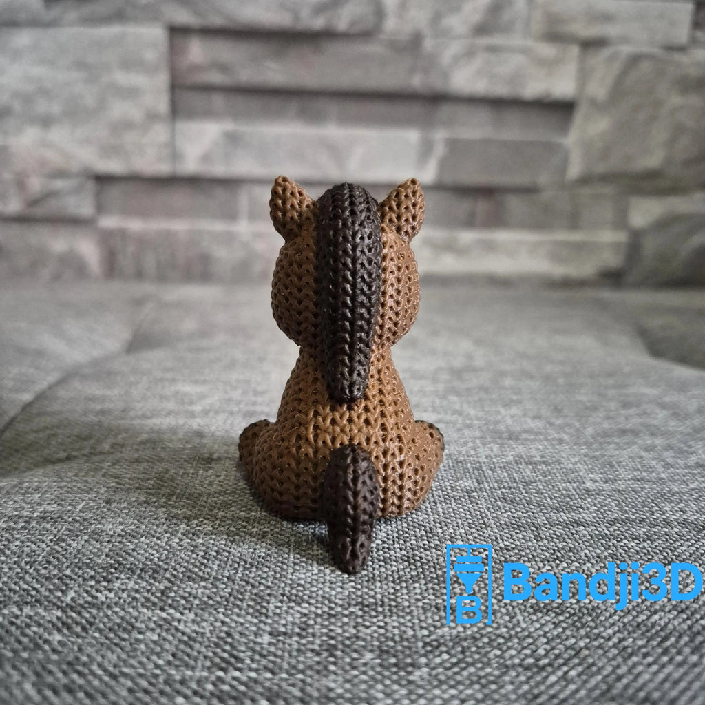 Figurine cheval tricot 3D • Statue déco artisanale • Cadeau original | Bandji3D Bandji3D