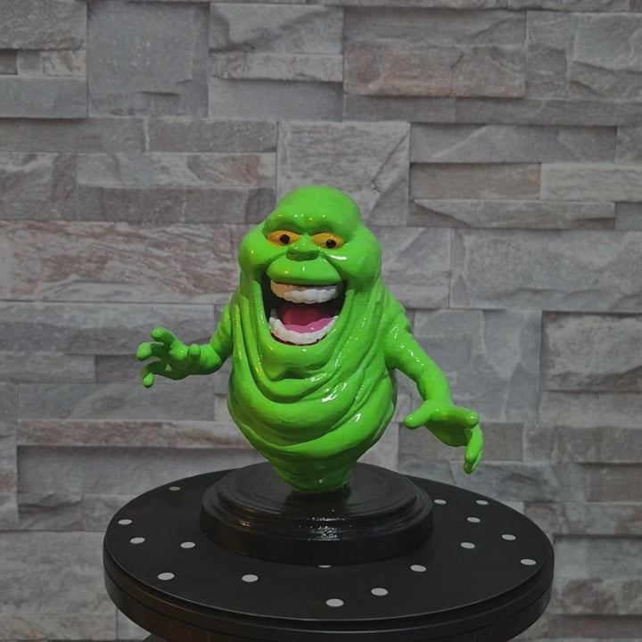Figurine fantôme cartoon 3D peinte à la main – Déco geek verte 15 cm / 24 cm