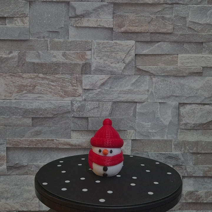 Bonhomme de Neige effet tricot – Décoration Hiver & Noël