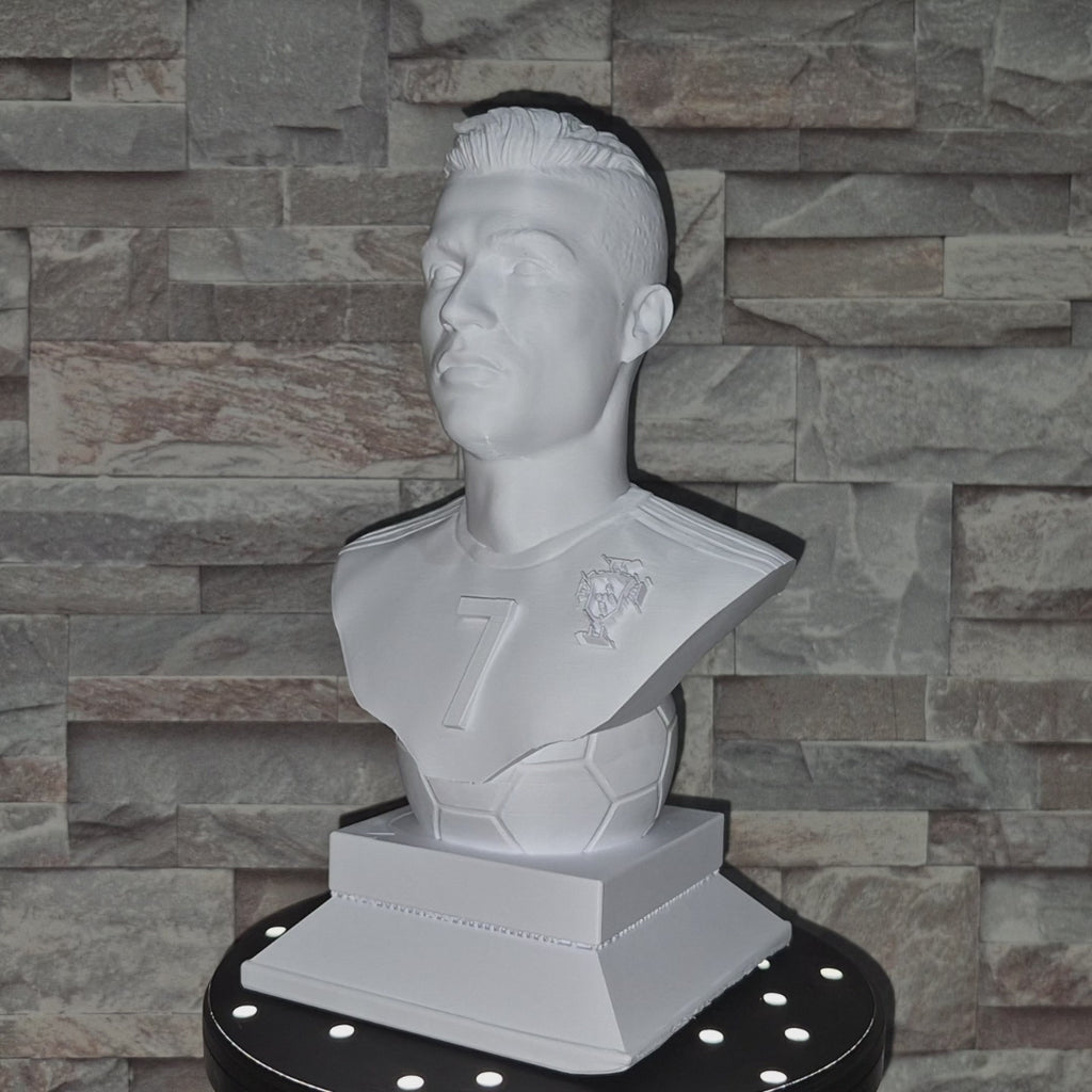 Buste 3D Football Moderne – Statue décorative style champion personnalisable