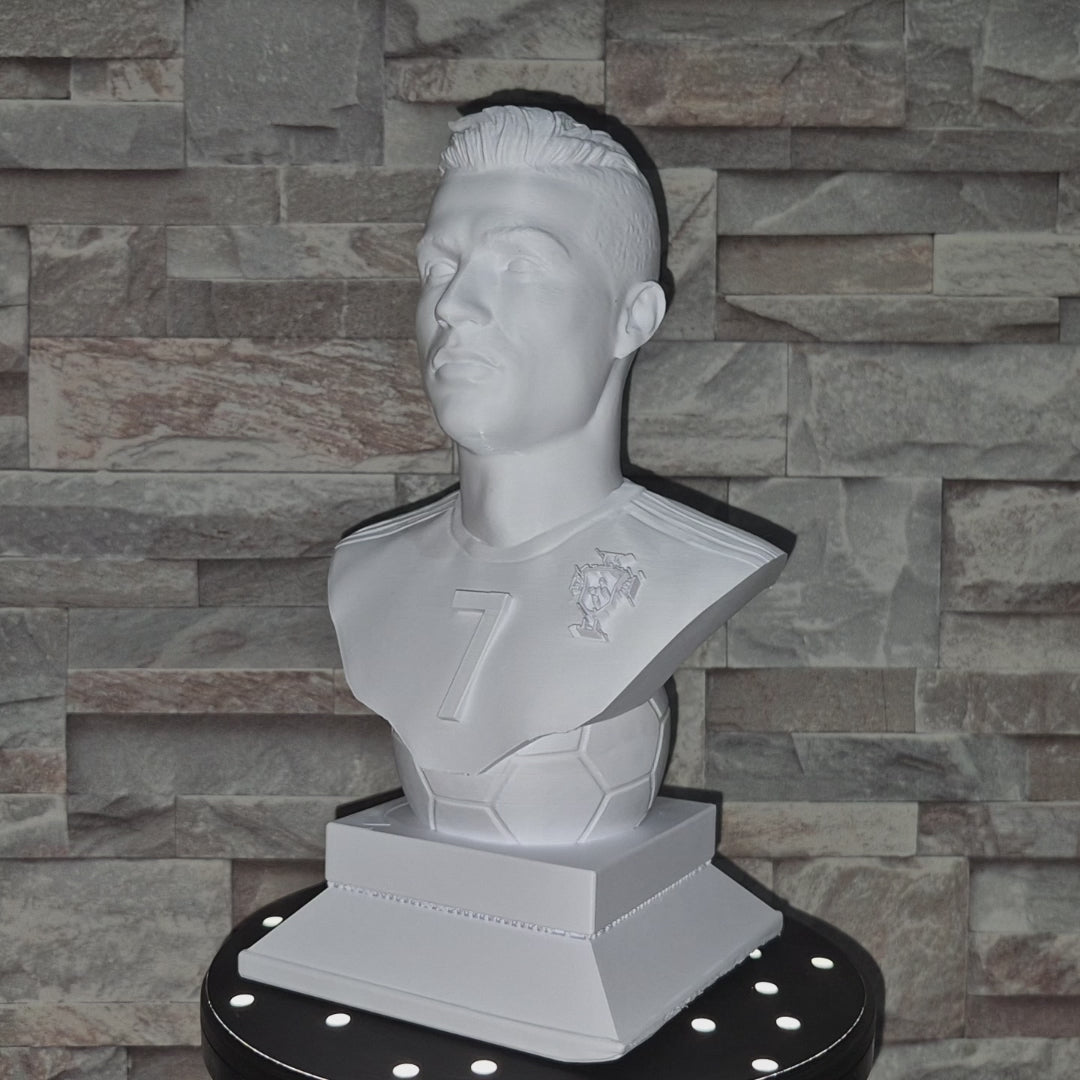 Buste 3D Football Moderne – Statue décorative style champion personnalisable