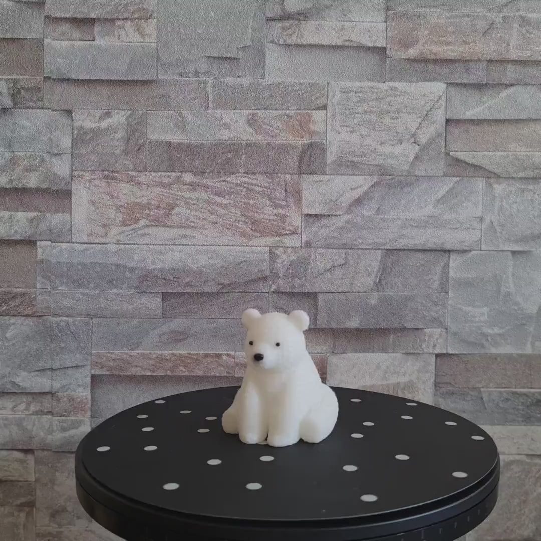 Figurine ours tricot 3D • Sculpture artisanale • Déco nature