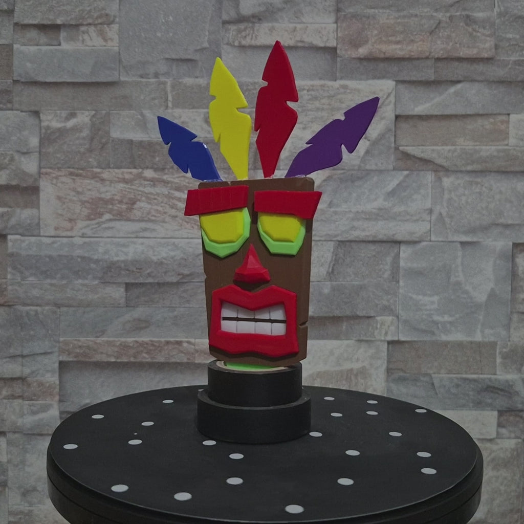 Masque Aku Aku 3D – Figurine Crash Bandicoot | Bandji3D