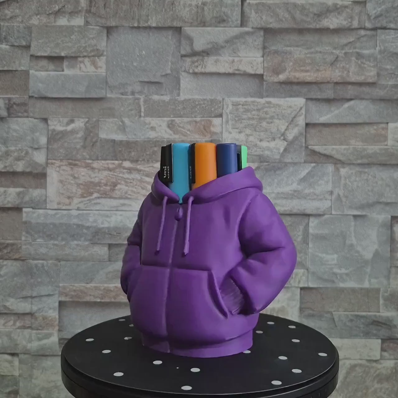 Pot à Crayons Hoodie 3D – Rangement Stylos Fun & Cadeau Original | Bandji3D