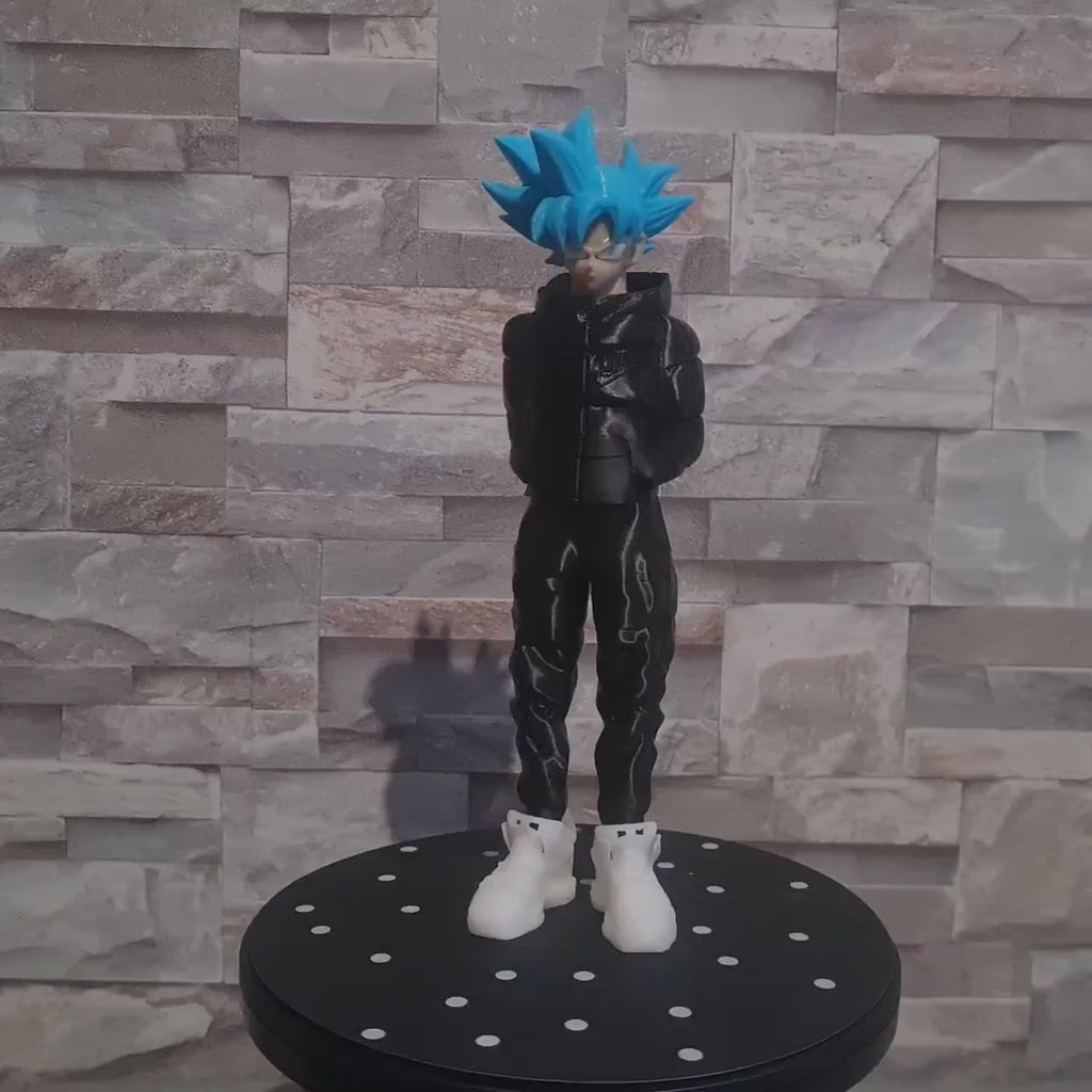 Figurine 3D streetwear style guerrier manga – Personnalisable 34 cm