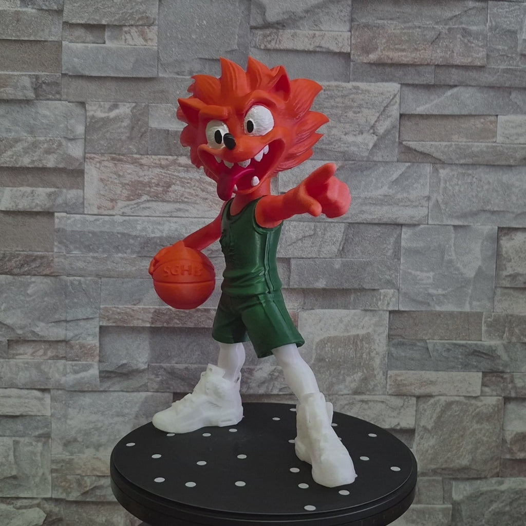 Figurine Mascotte Basketball SGHB – Figurine décorative sport – Impression 3D