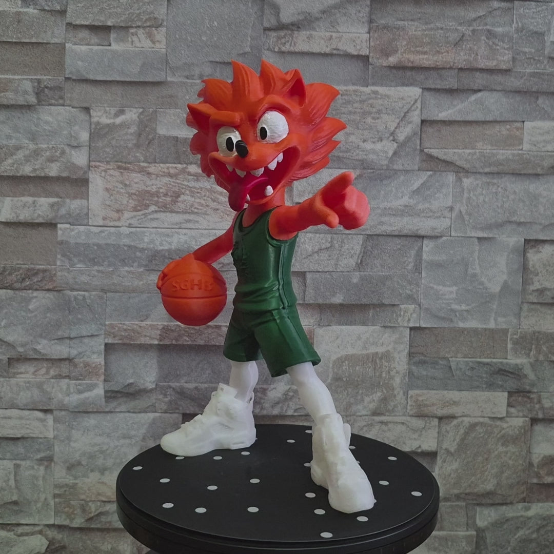 Figurine Mascotte Basketball SGHB – Figurine décorative sport – Impression 3D